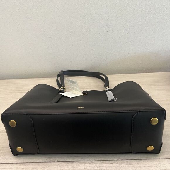 FOSSIL Womens Kier Cactus XL Leather Tote w/Removable Case Black ZB1615001 - Picture 11 of 16